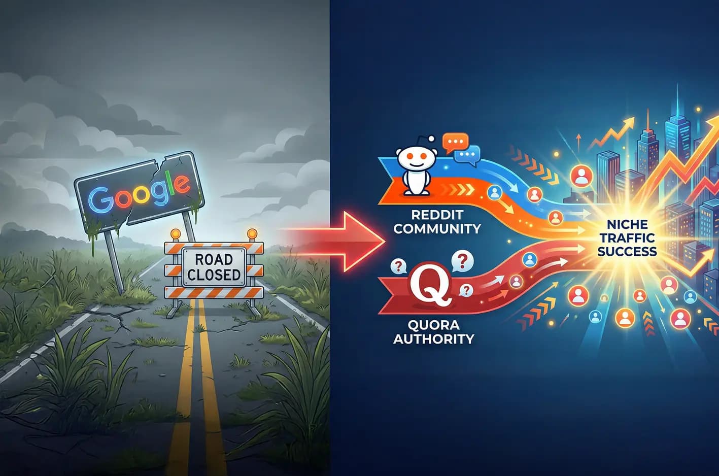 How to Boost Niche Traffic Using Quora and Reddit When Google Is Not Delivering